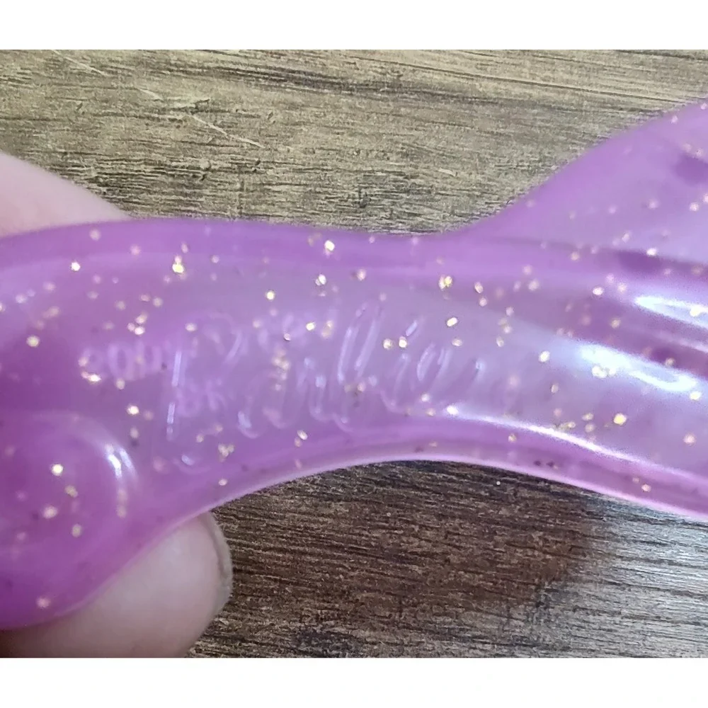 Barbie Transparent Purple Goitter Hair Brush Barbie World  Z30